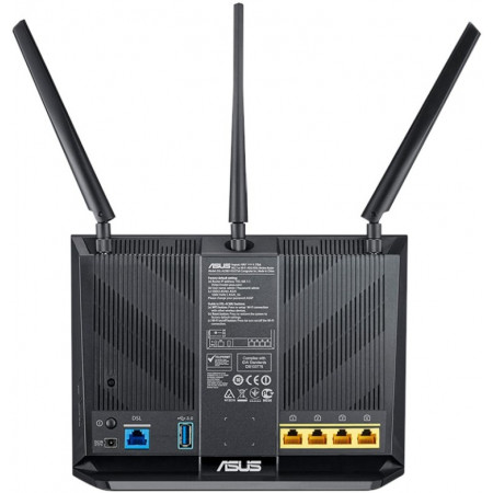 Wi-Fi роутер ASUS DSL-AC68U черный