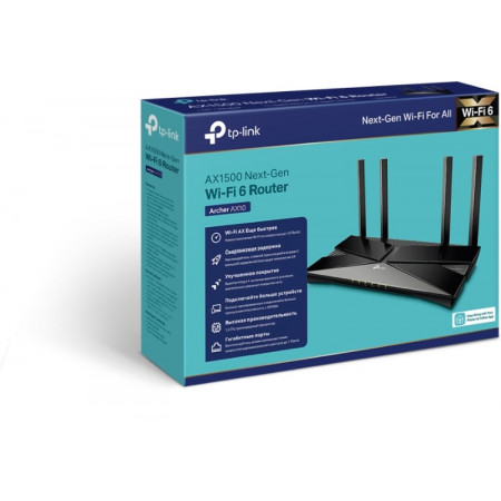 Wi-Fi роутер TP-Link Archer AX10 черный
