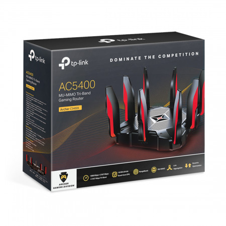 Wi-Fi роутер TP-Link Archer C5400X черный