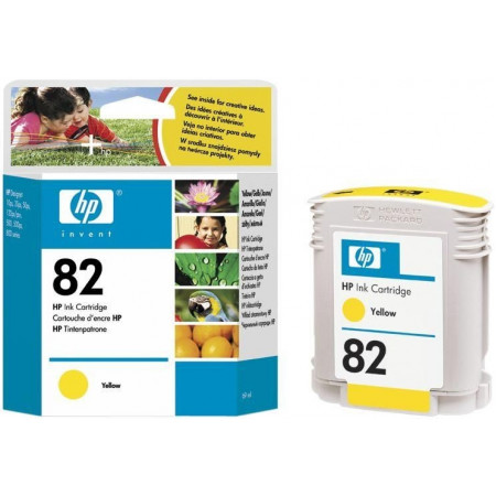 Картридж струйный HP 82 (C4913A) желтый