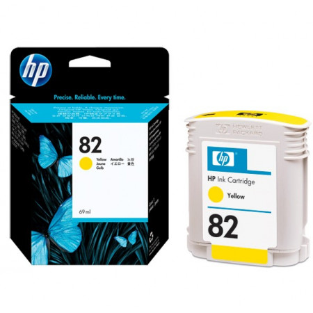 Картридж струйный HP 82 (C4913A) желтый