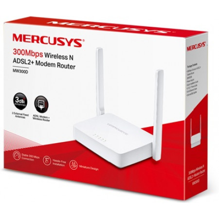 Wi-Fi роутер Mercusys MW300D белый