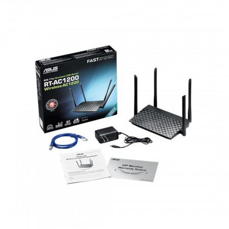 Wi-Fi роутер ASUS RT-AC1200 черный