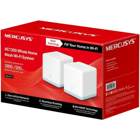 MESH-комплект Mercusys Halo S12 белый