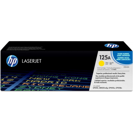 Картридж лазерный HP 125A (CB542A) желтый