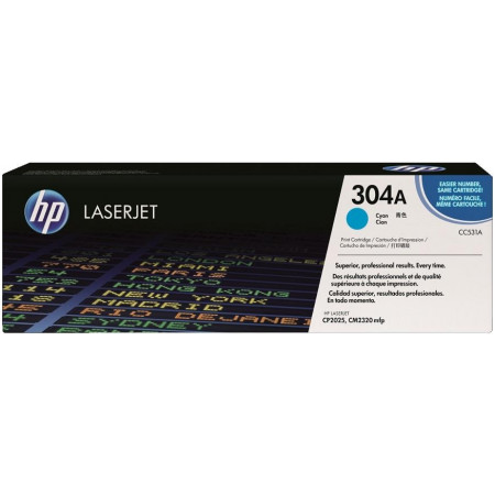 Картридж лазерный HP 304A (CC531A) голубой