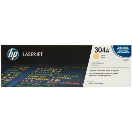 Картридж лазерный HP 304A (CC532A) жёлтый