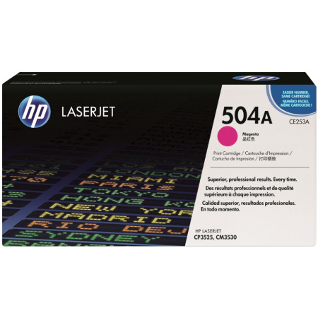 Тонер-картридж лазерный HP 504A (CE253A) пурпурный