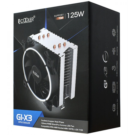 Кулер PCCOOLER GI-X3 (CLPCC_X3) серый