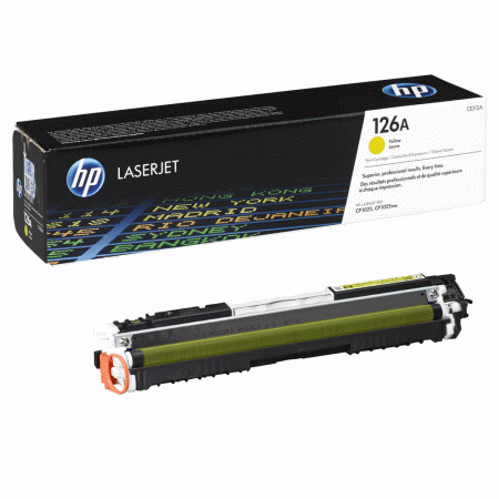 Картридж лазерный HP 126A (CE312A) жёлтый