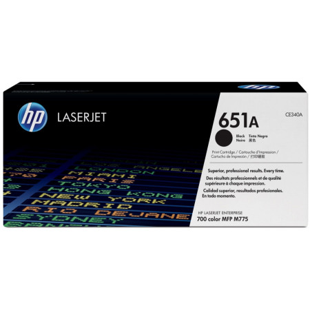 Тонер-картридж лазерный HP 651A (CE340A) черный (повышенная емкость)