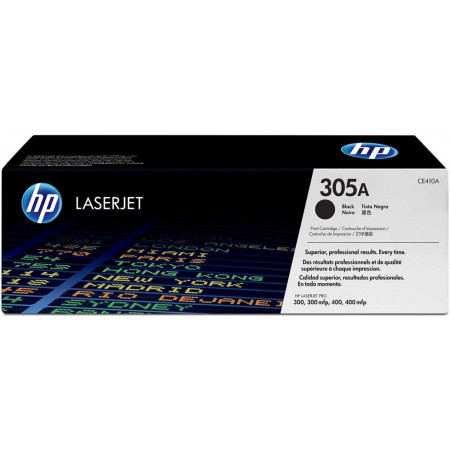 Тонер-картридж лазерный HP 305A (CE410A) черный