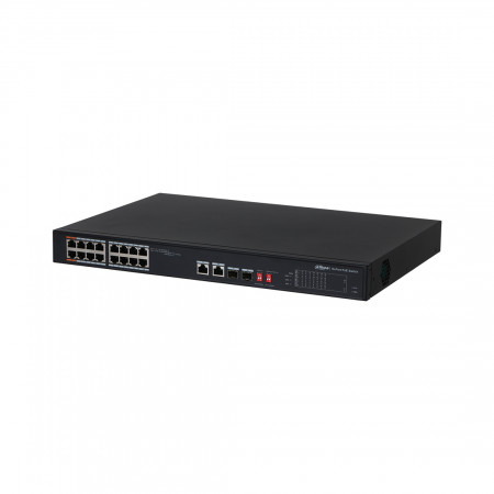 Коммутатор Dahua DH-PFS3218-16ET-135 черный