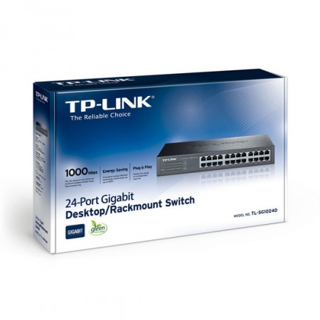 Коммутатор TP-Link TL-SG1024D черный