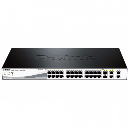 Коммутатор D-Link DES-1210-28/C2A черный