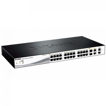 Коммутатор D-Link DES-1210-28/C2A черный