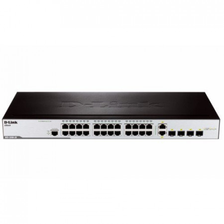 Коммутатор D-Link DES-3200-28/C1A черный