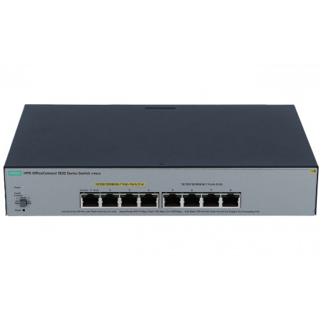 Коммутатор HPE 1820-8G-PoE+ (J9982A) черный