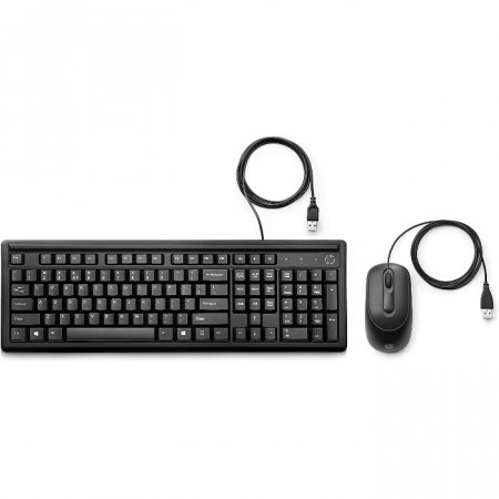 Клавиатура + мышь проводная HP 160 (6HD76AA) черный