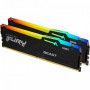 Оперативная память Kingston FURY Beast RGB (KF560C40BBAK2-16) 16 ГБ черный