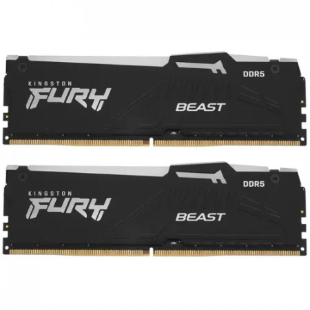 Оперативная память Kingston FURY Beast RGB (KF560C40BBAK2-16) 16 ГБ черный
