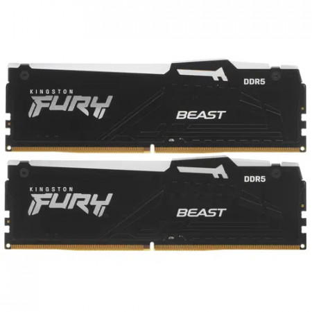 Оперативная память Kingston FURY Beast RGB (KF560C40BBAK2-32) 32 ГБ черный