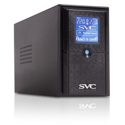 ИБП SVC V-800-L-LCD черный (С АККУМУЛЯТОРОМ)