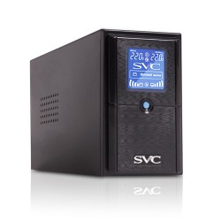 ИБП SVC V-500-L-LCD черный (С АККУМУЛЯТОРОМ)