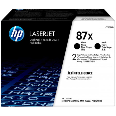 Тонер-картридж лазерный HP 87X (CF287X) черный (повышенная емкость)