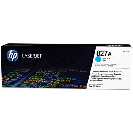 Тонер-картридж лазерный HP 827A (CF301A) голубой (повышенная емкость)