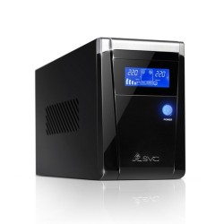 ИБП SVC V-650-F-LCD черный (С АККУМУЛЯТОРОМ)