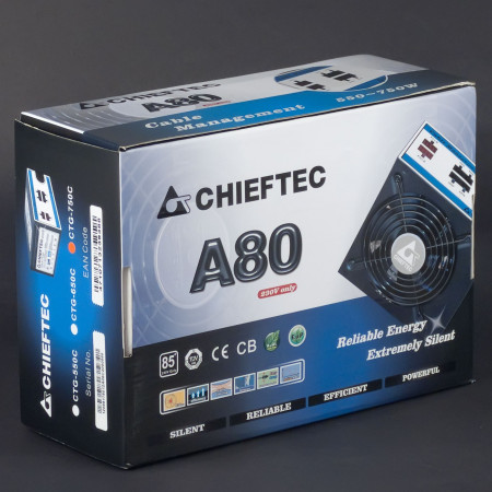 Блок питания Chieftec A80 750W (CTG-750C) серый