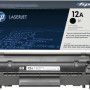 Тонер-картридж лазерный HP 12А (Q2612A) черный (с чипом)