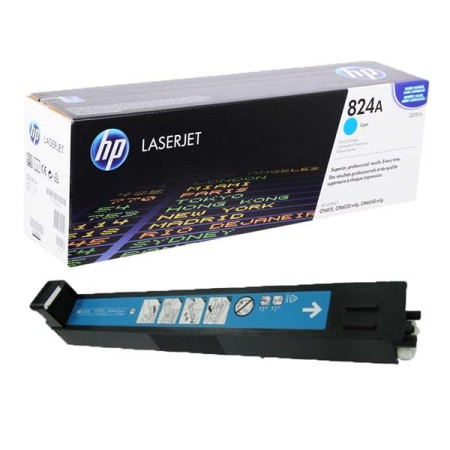 Картридж лазерный HP 824A (CB381A) голубой (повышенная емкость) (с чипом)