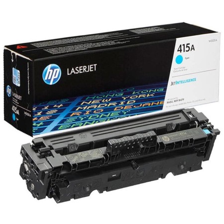 Тонер-картридж лазерный HP 415A (W2031A) голубой (с чипом)