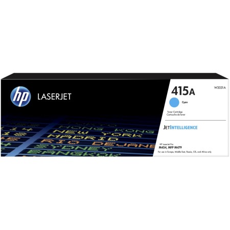 Тонер-картридж лазерный HP 415A (W2031A) голубой (с чипом)