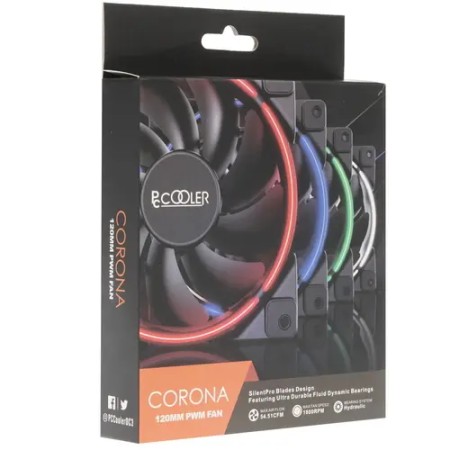 Вентилятор PCCooler CORONA Green черный