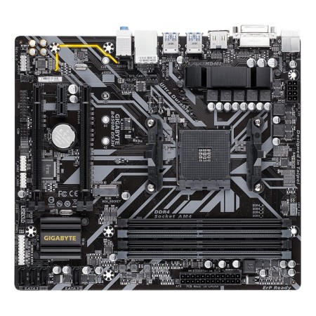 Материнская плата GIGABYTE B450M DS3H черный