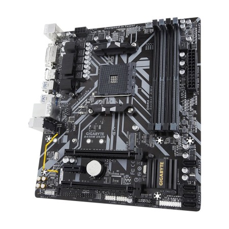 Материнская плата GIGABYTE B450M DS3H черный
