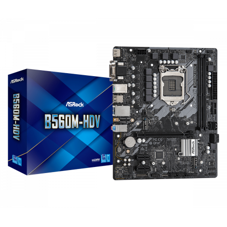 Материнская плата ASRock B560M-HDV черный