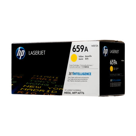 Тонер-картридж лазерный HP 659A (W2012A) желтый (повышенная емкость) (с чипом)