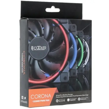 Вентилятор PCCooler CORONA RED черный