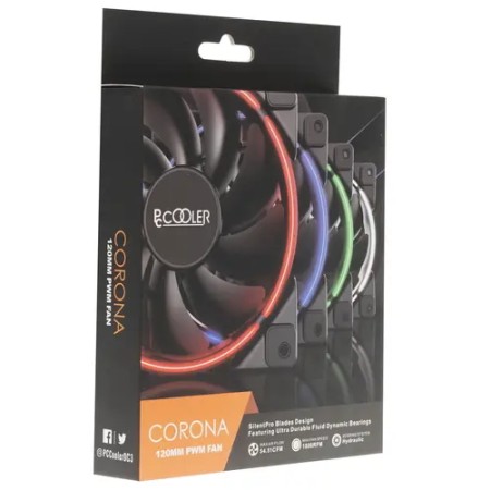Вентилятор PCCooler CORONA WHITE черный