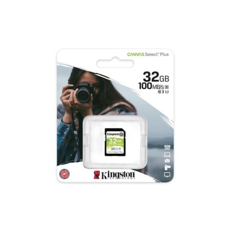 32 ГБ Карта памяти Kingston Canvas Select Plus SDHC (SDS2/32GB) черный