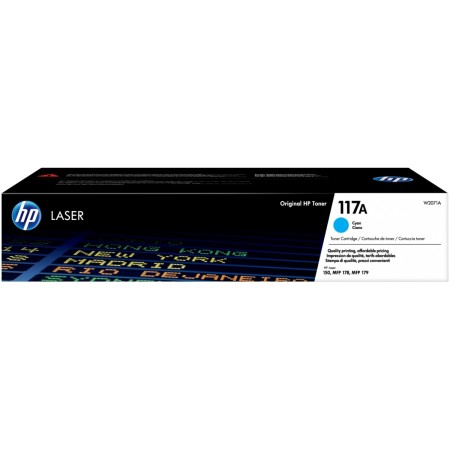 Тонер-картридж лазерный HP 117А (W2071A) голубой (с чипом)