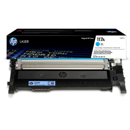 Тонер-картридж лазерный HP 117А (W2071A) голубой (с чипом)