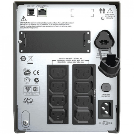 ИБП APC Smart-UPS 1000VA LCD (SMT1000I) черный (С АККУМУЛЯТОРОМ)