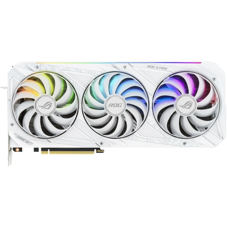 Видеокарта ASUS ROG Strix GeForce RTX 3080 V2 White OC Edition (ROG-STRIX-RTX3080-O10G-WHITE-V2) 10 Гб белый