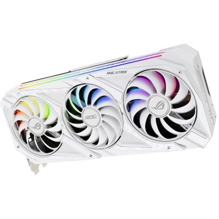 Видеокарта ASUS ROG Strix GeForce RTX 3080 V2 White OC Edition (ROG-STRIX-RTX3080-O10G-WHITE-V2) 10 Гб белый