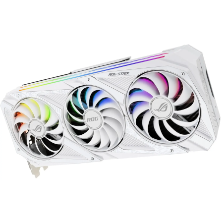 Видеокарта ASUS ROG Strix GeForce RTX 3080 V2 White OC Edition (ROG-STRIX-RTX3080-O10G-WHITE-V2) 10 Гб белый